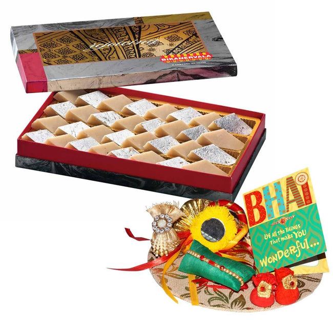 Bikanervala Badam Burfi Rakhi Gift Hover Image