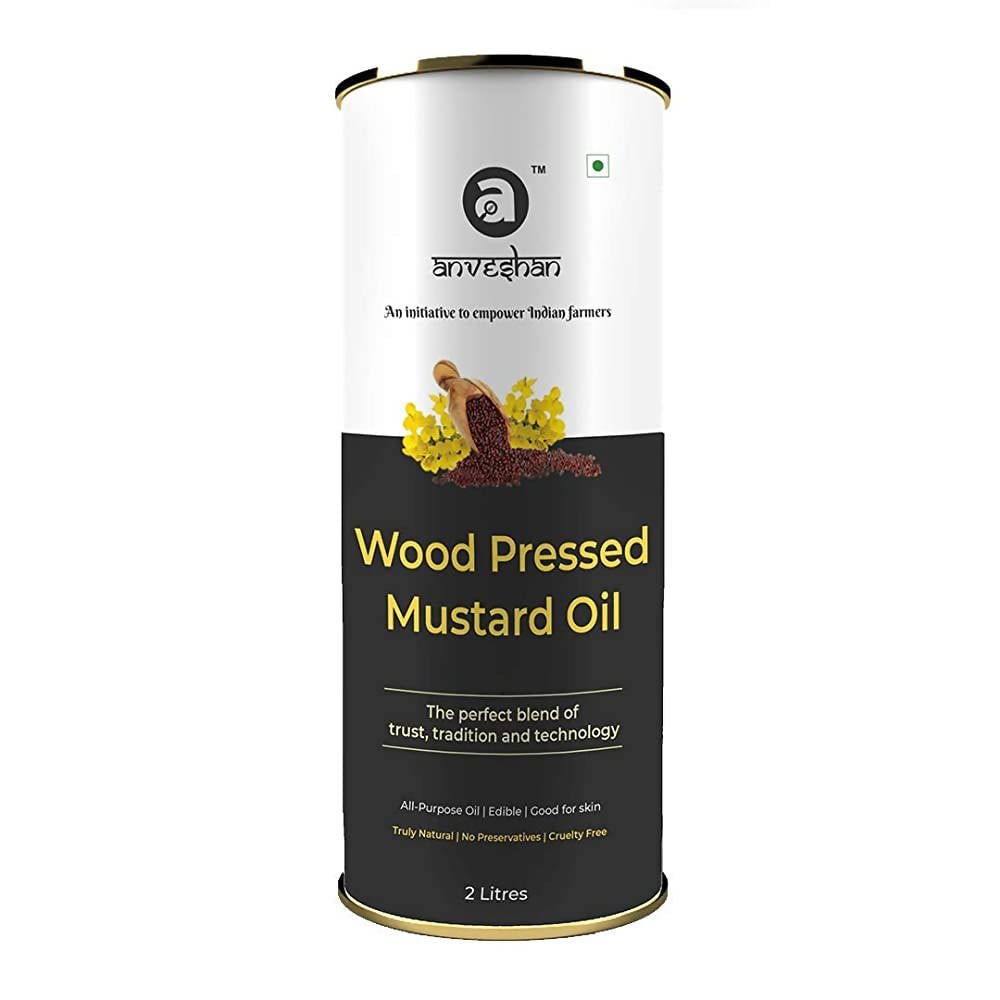 Anveshan Wood Pressed Black Mustard Oil