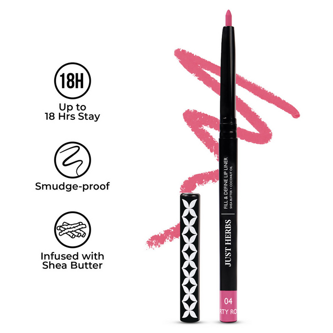 Just Herbs Fill & Define Lip Liner - Dirty Rose Main Image