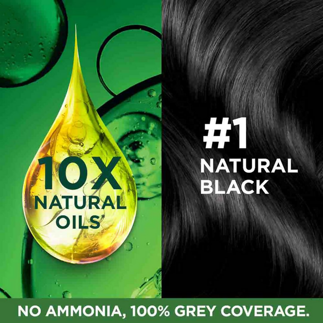 Garnier Color Naturals Creme Riche Hair Color - Shade 1 Natural Black Main Image