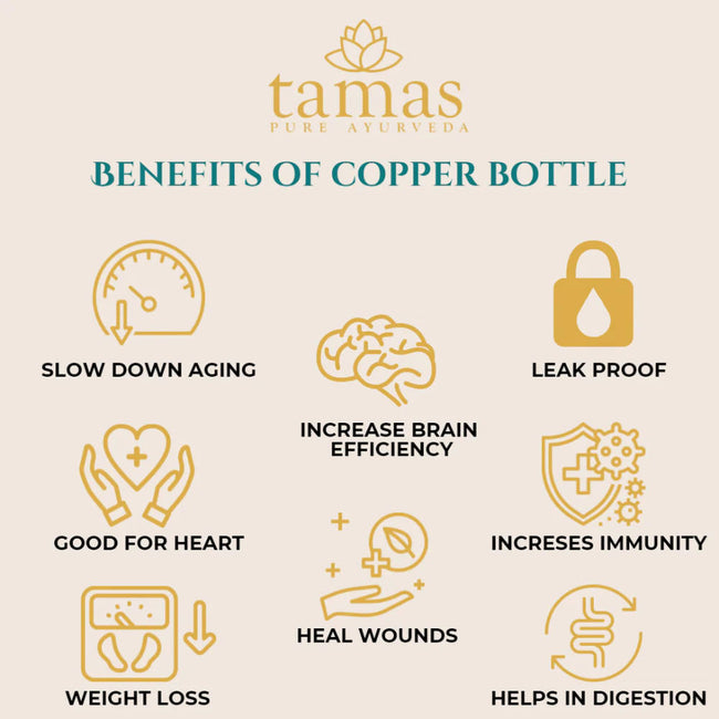 Tamas King Water Bottle Divine Copper Main Image