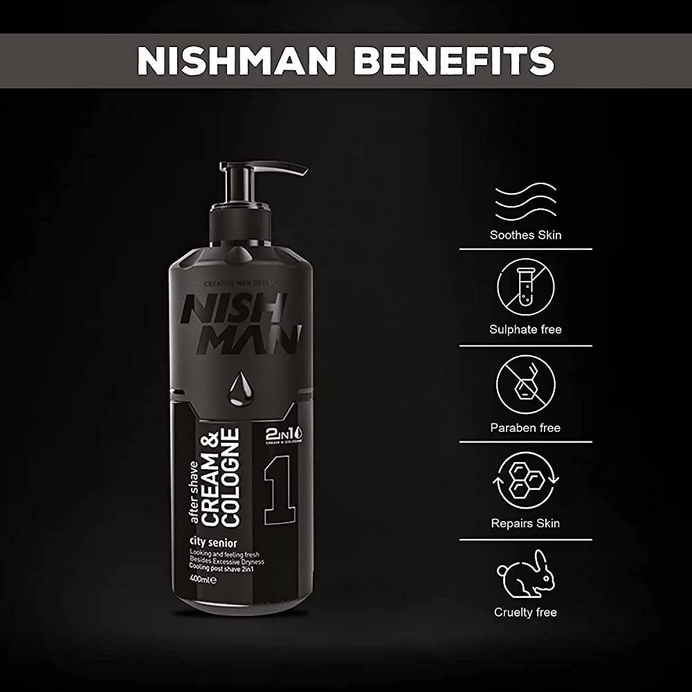 Nishman After Shave 2 in 1 Cream & Cologne City Senior - Cream Based