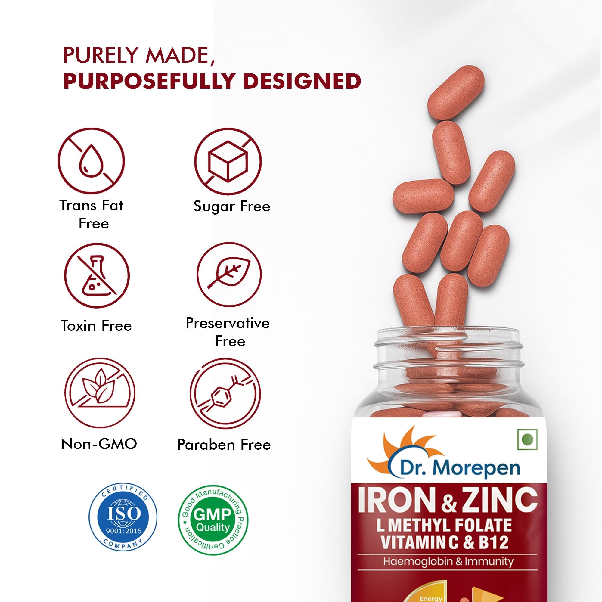 Dr. Morepen Iron & Zinc Tablets