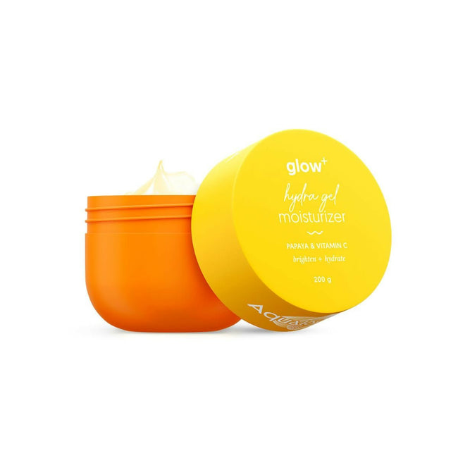 Aqualogica Glow+ Hydra Gel Moisturizer with Vitamin C & Papaya, Non Sticky & Quick Absorbing for Glowing Skin Hover Image