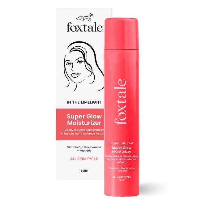 Foxtale Super Glow Moisturizer With Nano Vitamin C For Instant Brightening, Hydration & Glowing Skin, Reduces Dark Spots, Uneven Skin Tone, Pigmentation Hover Image