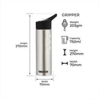 Dubblin Gripper Stainless Steel Sipper Water Bottle