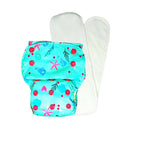 Kindermum Nano Aio Cloth Diaper With 2 Organic Cloth Insert- Seashore For Kids
