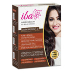 Iba Dark Brown Henna Hair Color 70g Ammonia-Free Herbal Powder