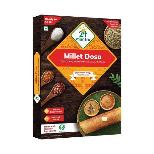 24 Mantra Ready to Cook Millet Dosa Mix Hover Image