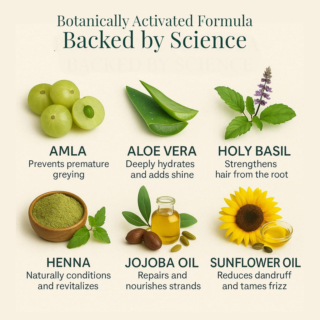 Natural Black Hair Color Gel 180ml Ammonia-Free Organic Long-Lasting