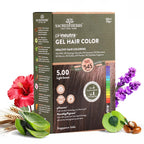 Natural Black Hair Color Gel 180ml Ammonia-Free Organic Long-Lasting