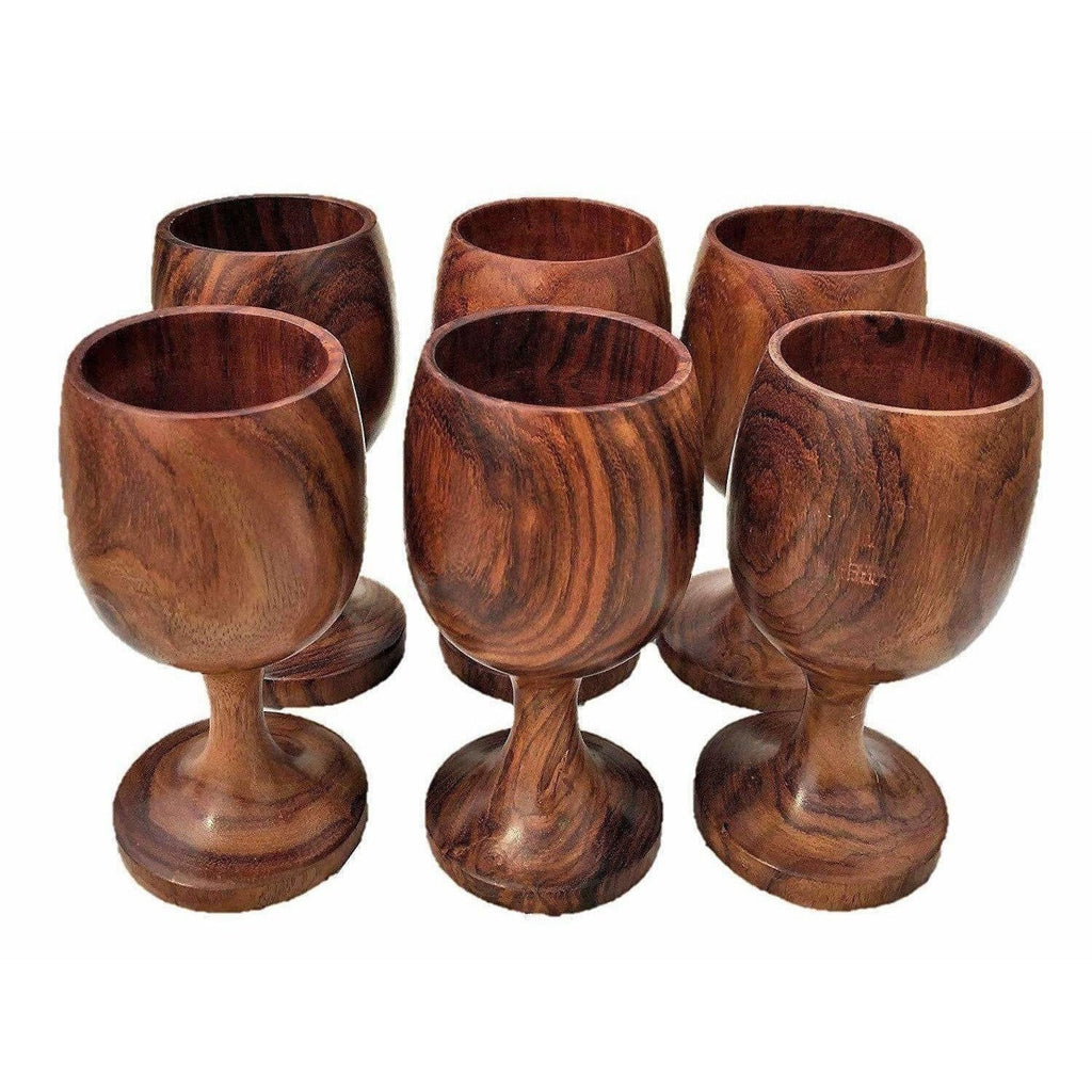 Handmade Sheesham Wooden Glass