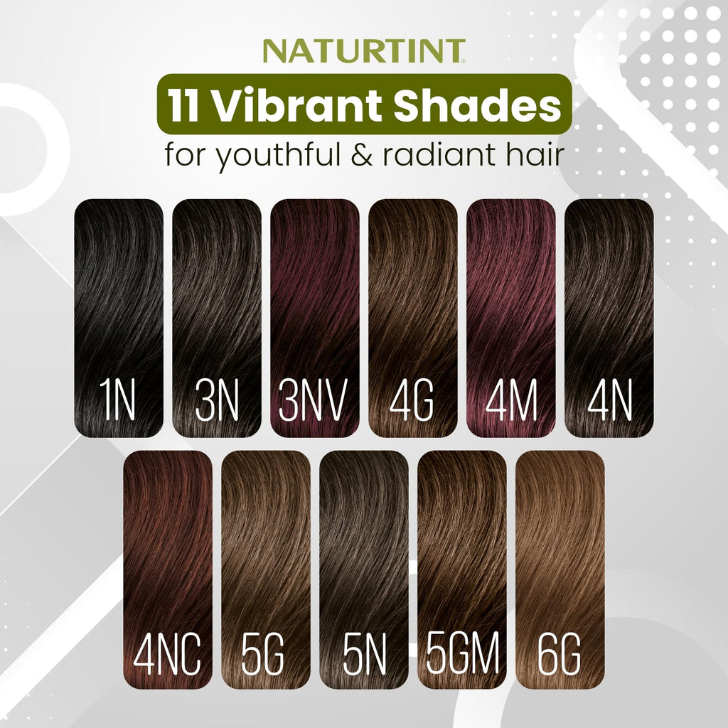 Naturtint 4N Medium Brown Hair Color Gel, Vegan, Ammonia-Free, Grey Coverage
