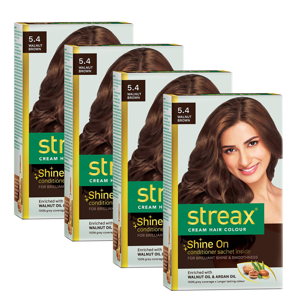 Streax Burgundy Hair Color 3.16 with Argan & Walnut Oil 100% Grey Coverage
