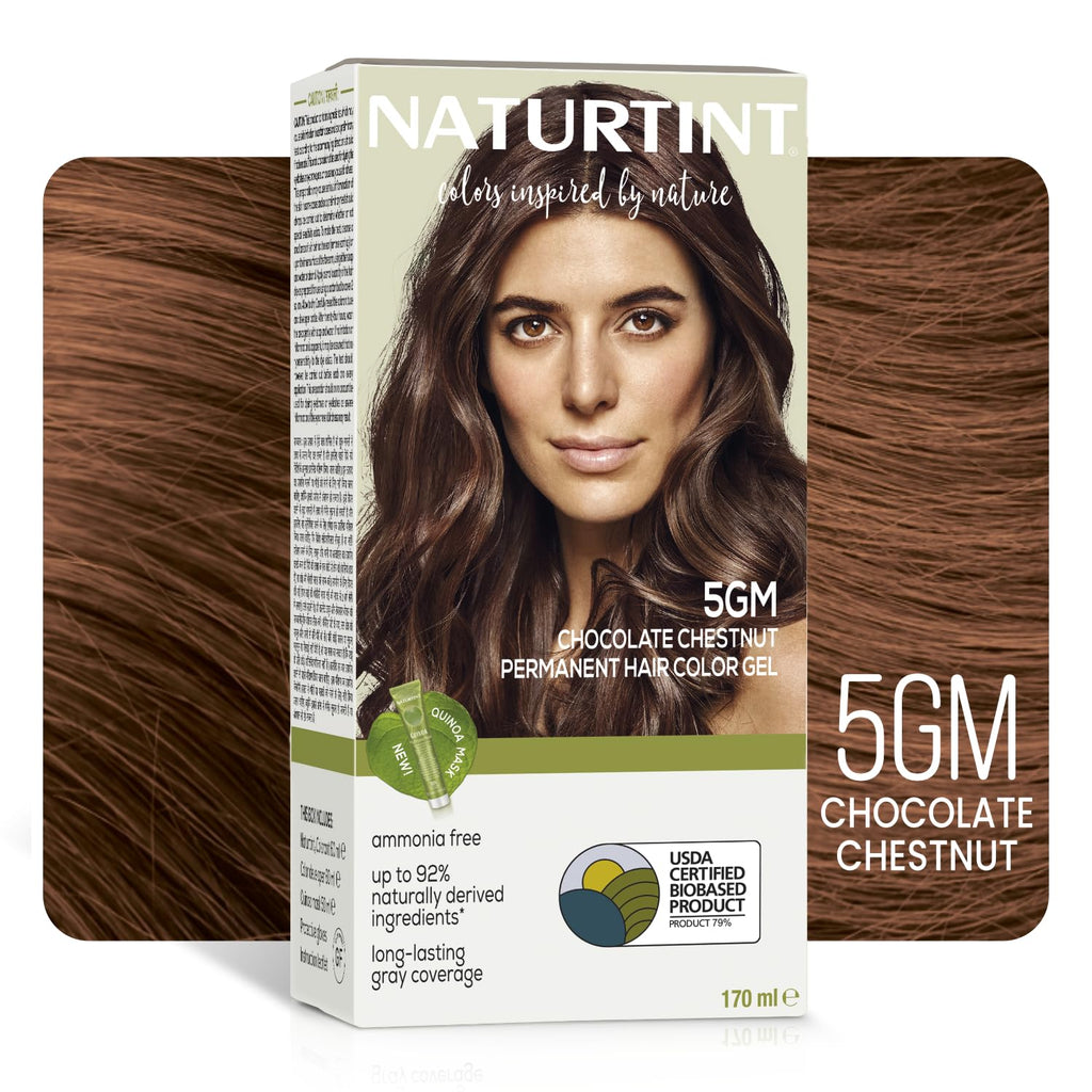 Naturtint 4N Medium Brown Hair Color Gel, Vegan, Ammonia-Free, Grey Coverage