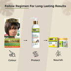 Indus Valley Natural Gel Hair Color Medium Brown 220ml Ammonia-Free