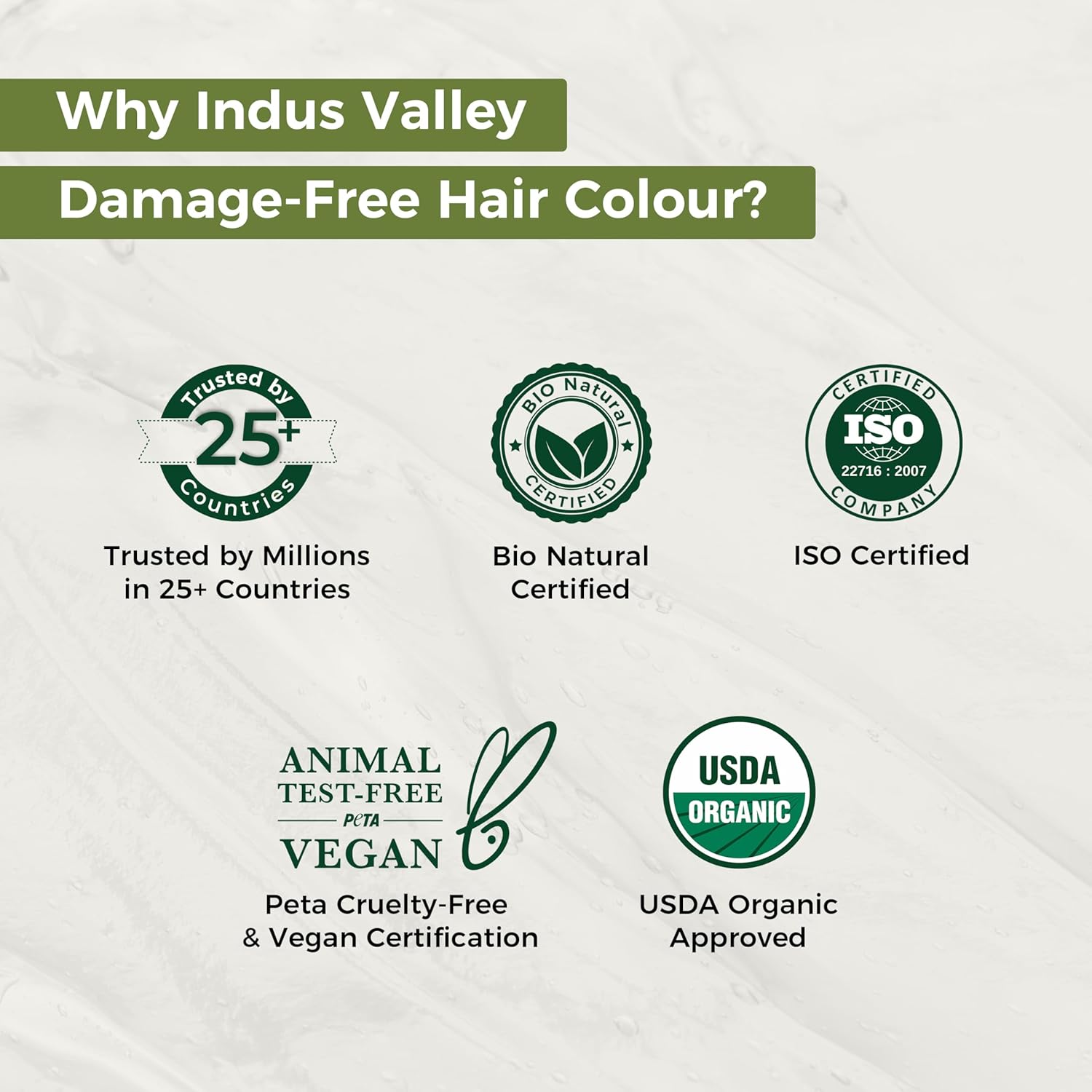 Indus Valley Natural Gel Hair Color Medium Brown 220ml Ammonia-Free