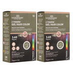 Natural Black Hair Color Gel 180ml Ammonia-Free Organic Long-Lasting