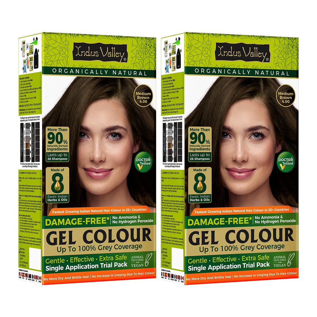Indus Valley Natural Gel Hair Color Black 220ml Ammonia PPD Free