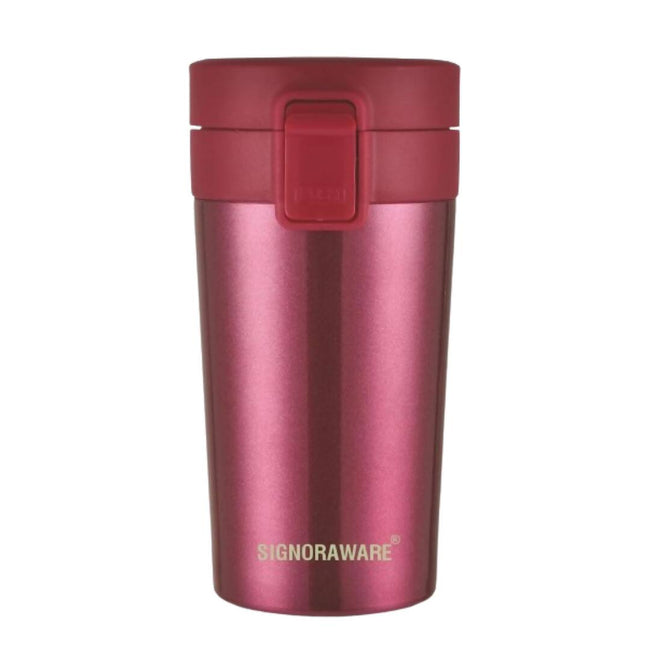 Signoraware Hot Pour Coffeemate Insulated Mug Tumbler - 350 ml (Red) Hover Image