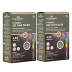 Natural Black Hair Color Gel 180ml Ammonia-Free Organic Long-Lasting