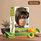 Indus Valley Natural Gel Hair Color Medium Brown 220ml Ammonia-Free