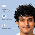 Man Matters Clear 2% Salicylic Acid Face Wash for Men, Paraben & SLS Free