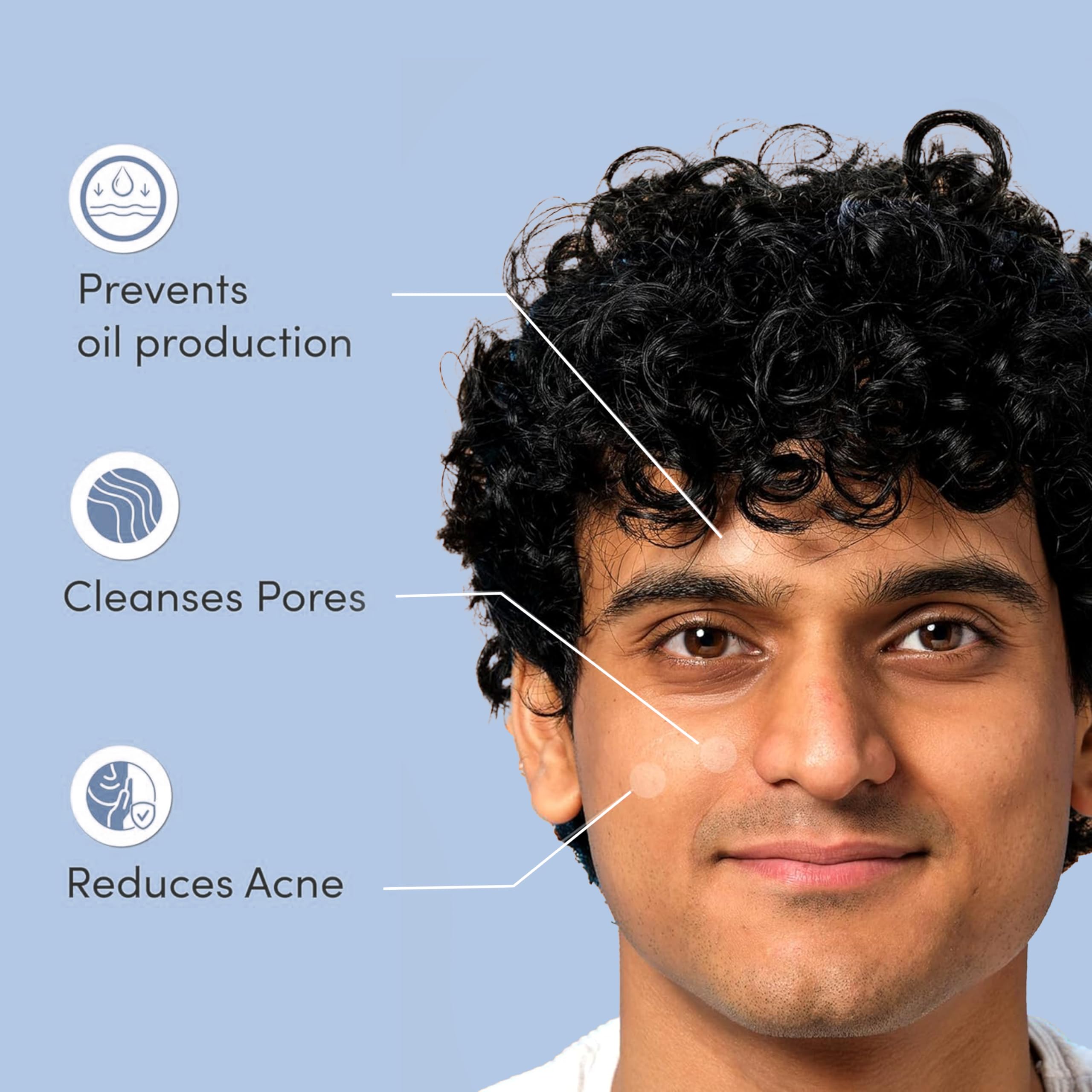 Man Matters Clear 2% Salicylic Acid Face Wash for Men, Paraben & SLS Free