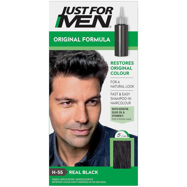 Just For Men Hair Color Real Black H55 1 Count Hover Image