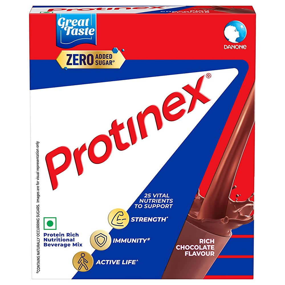 Protinex Powder - Health Supplement And Nutritional Protein Mix For Adults | Rich Chocolate Flavor Protinex Jar | Support Strength, Immunity & Active Life