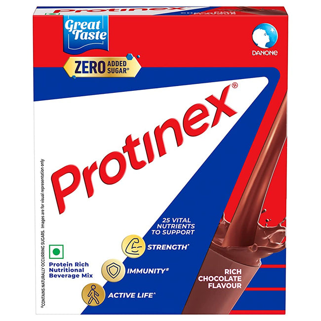 Protinex Powder - Health Supplement And Nutritional Protein Mix For Adults | Rich Chocolate Flavor Protinex Jar | Support Strength, Immunity & Active Life Hover Image