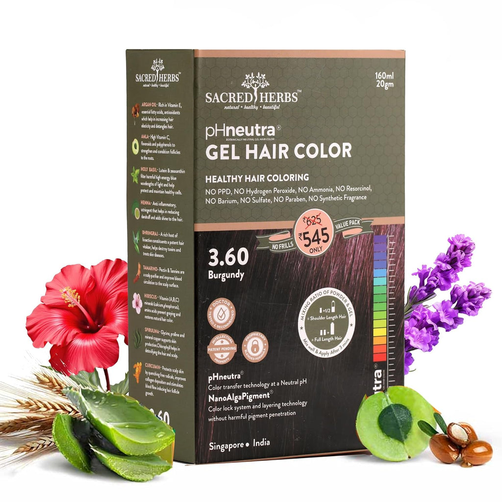 Natural Black Hair Color Gel 180ml Ammonia-Free Organic Long-Lasting