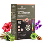 Natural Black Hair Color Gel 180ml Ammonia-Free Organic Long-Lasting