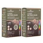 Natural Black Hair Color Gel 180ml Ammonia-Free Organic Long-Lasting