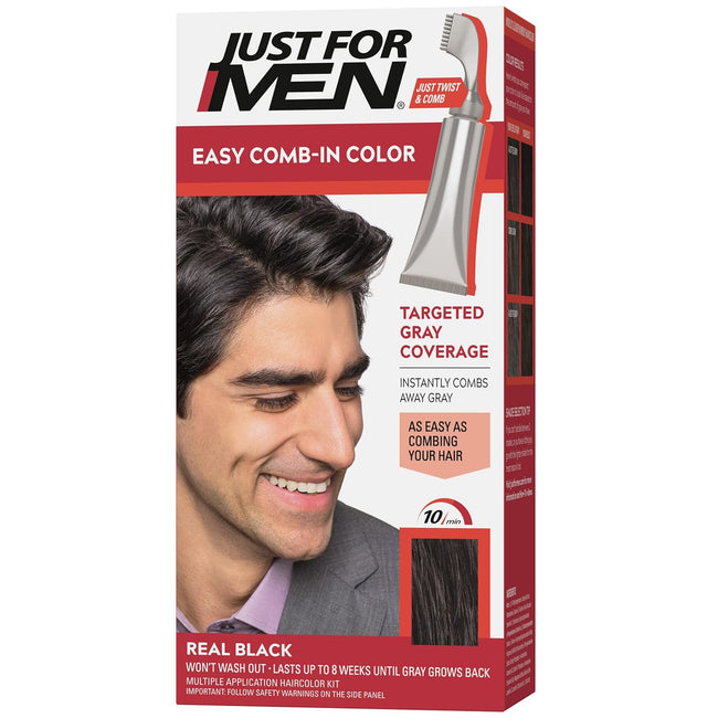 Just for Men Autostop Hair Color, 67.9g - Real Black Hover Image
