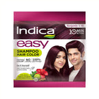 Indica 10 Min Herbal Hair Color Shampoo Natural Black Ammonia-Free