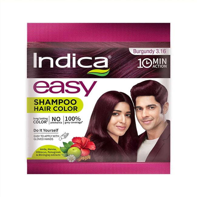 Indica 10 Min Herbal Hair Color Shampoo Natural Black Ammonia-Free Hover Image
