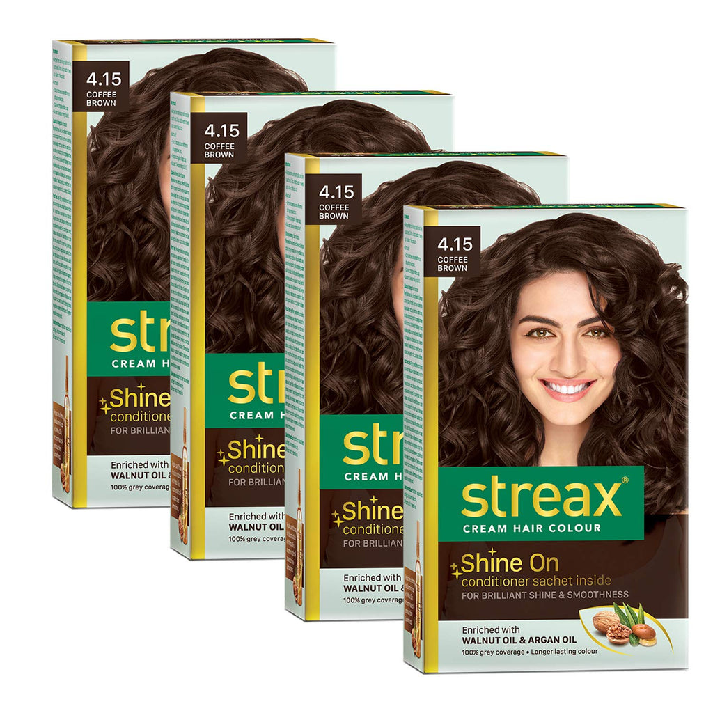Streax Burgundy Hair Color 3.16 with Argan & Walnut Oil 100% Grey Coverage