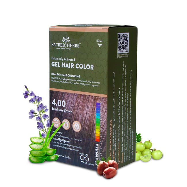 Natural Black Hair Color Gel 180ml Ammonia-Free Organic Long-Lasting Main Image