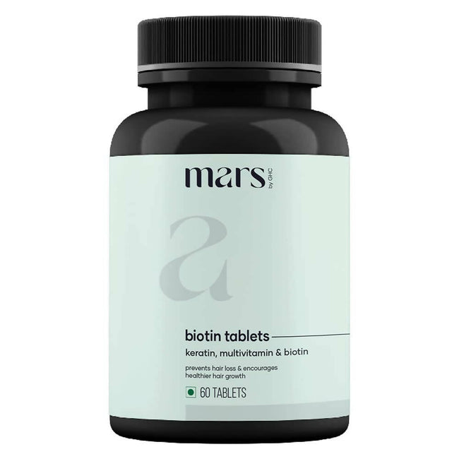 Mars By GHC Hair Biotin Tablets with Keratin, Amino Acids, Grape Seed Hover Image