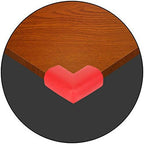 Safe-O-Kid L Shaped Large Nbr Corner Cushions, Red For Kids Protection