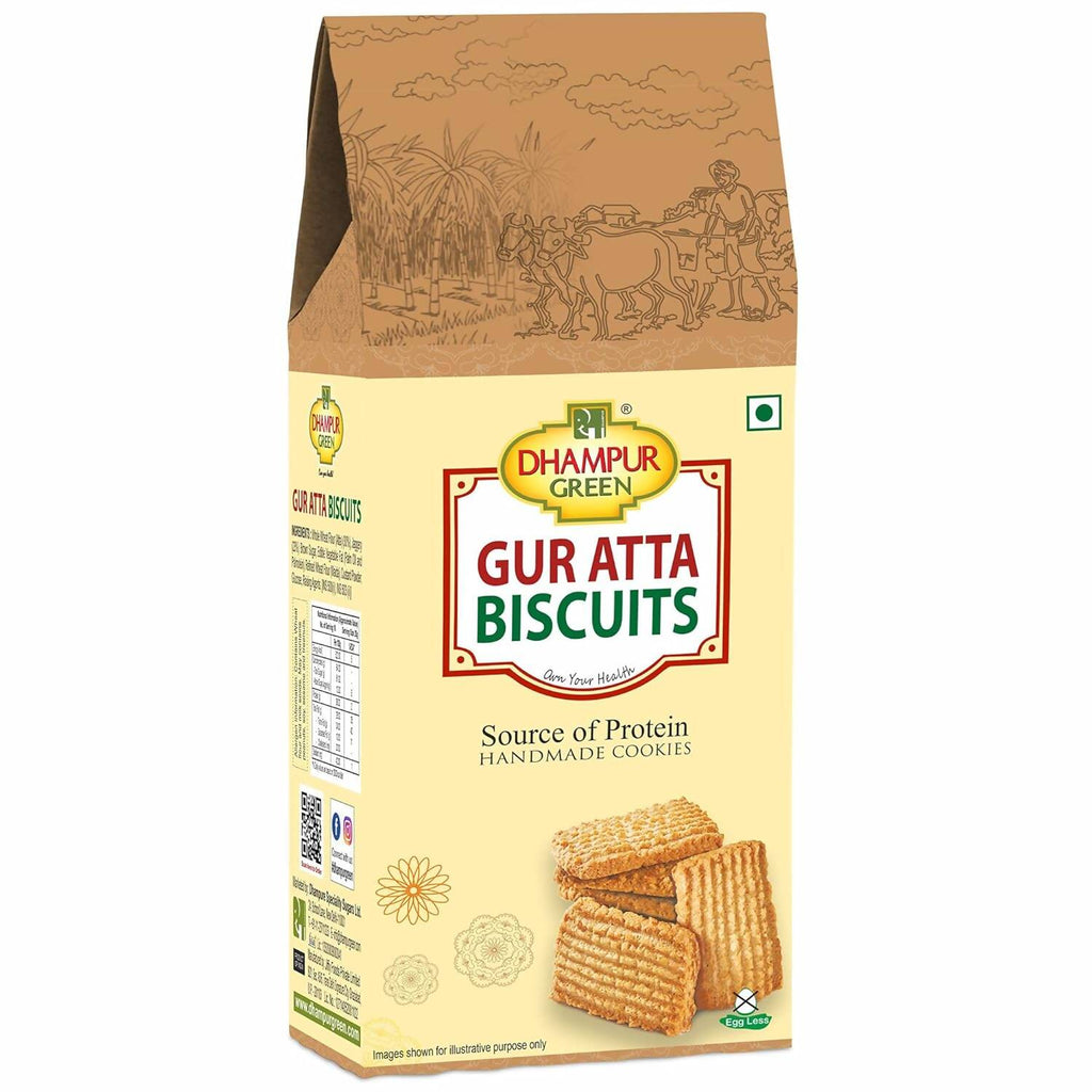 Dhampur Green Gur Atta Biscuit