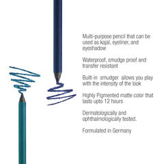 Colorbar Just Smoky Kajal Just Teal