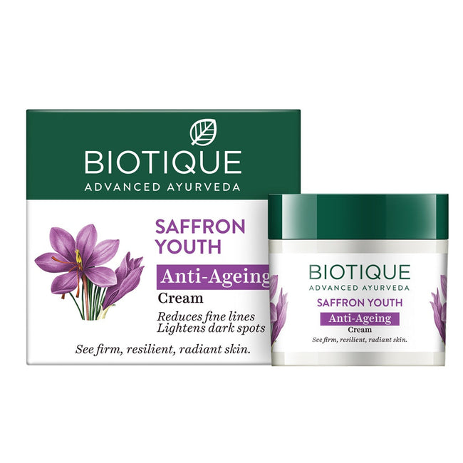 Biotique Advanced Ayurveda Bio Saffron Youth Anti-aging Cream Hover Image