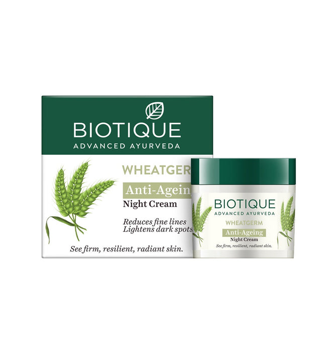 Biotique Advanced Ayurveda WheatGerm Anti-Ageing Night Cream Hover Image