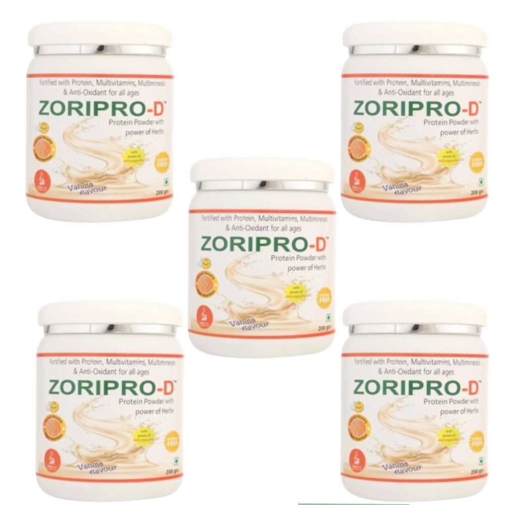 Zorilla Life Science Zoripro-D Protein Powder - Vanilla I Fortified with Protein I Multivitamin I Multimineral I Protein Powder with power of Herbs I Milk Protein with Power of Ashwagandha