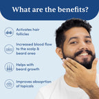 Man Matters Advance Derma Roller For Hair & Beard - 540 Micro 0.5mm Titanium Alloy Needles