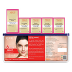 VLCC Salon Series Fruit Facial Kit - (6 Facials) For Lightens Dark Spots & Brightens Skin Tone