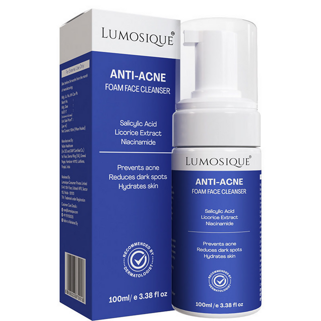 Lumosique Anti Acne Foam Face Cleanser Hover Image