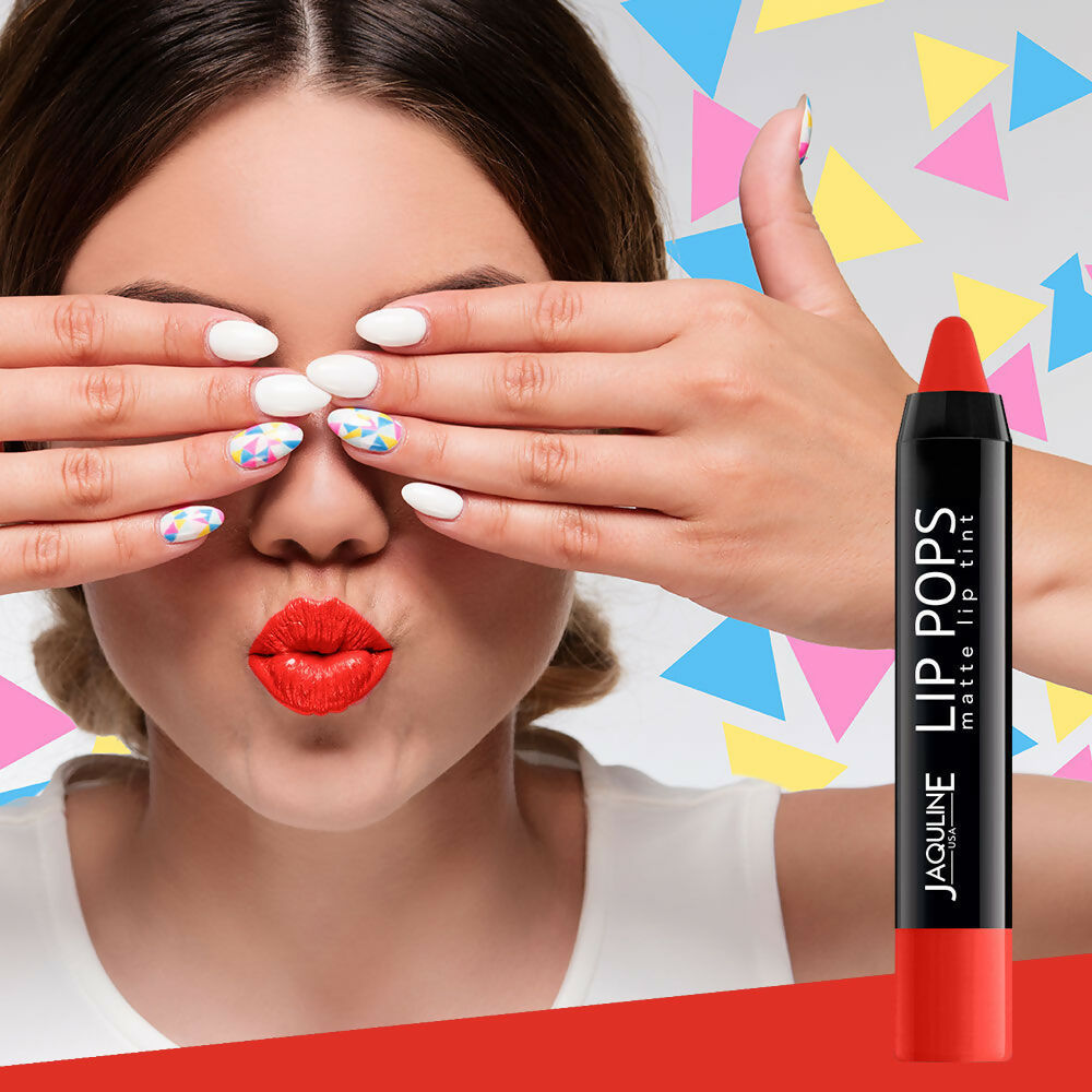 Jaquline USA Lip Pops Matte Lip Tint - Red Pop 02
